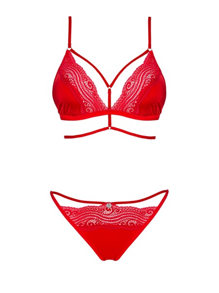 Obsessive Lingerie sexy completino due pezzi rosso collezione Diyosa