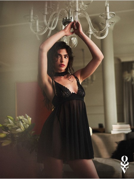 Obsessive sexy babydoll con perizoma e choker collezione Donarella Obsessive sexy babydoll con perizoma e choker collezione Donarella