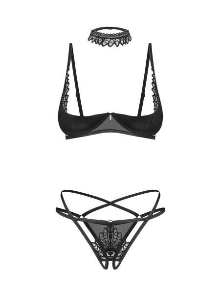 Obsessive sexy lingerie aperta con choker collezione Donarella