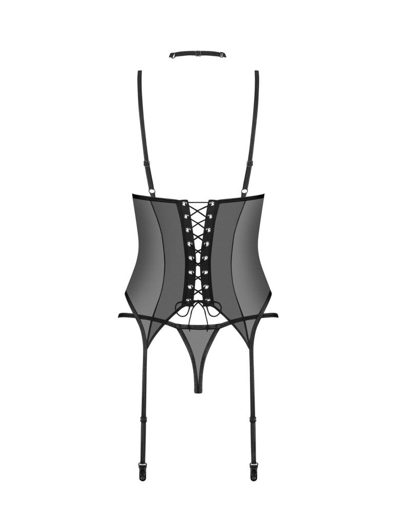 Obsessive sexy corsetto con perizoma e choker collezione Donarella