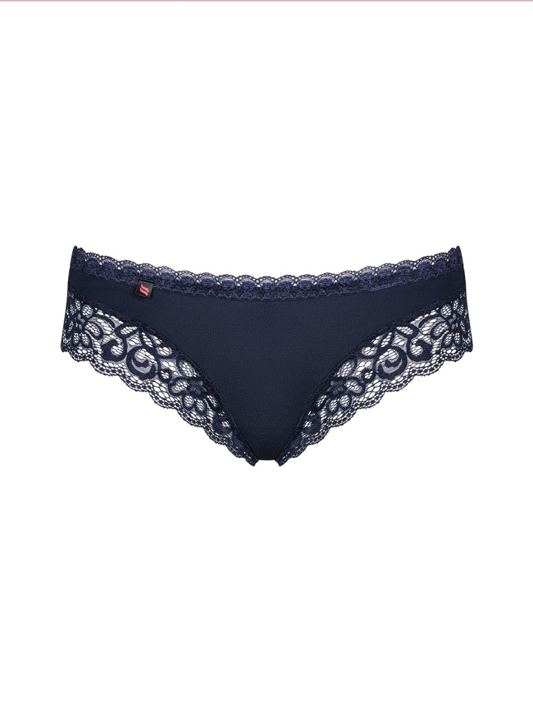 Obsessive Lingerie mutandine in pizzo blu collezione Drimera