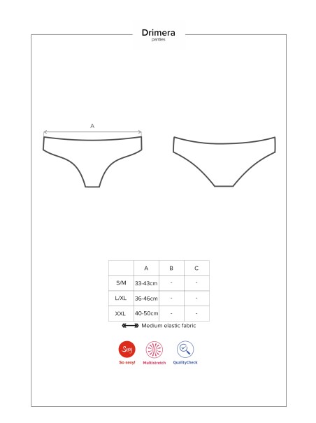 Obsessive Lingerie mutandine in pizzo blu collezione Drimera