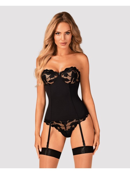 Obsessive Lingerie sexy corsetto con coppe in pizzo collezione Editya