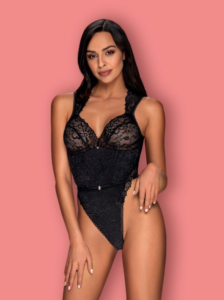 Obsessive Lingerie sexy body in pizzo floreale collezione Elisetta