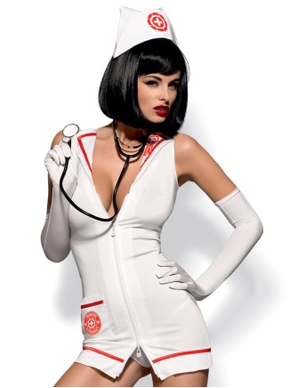 Obsessive Lingerie costume da infermiera con stetoscopio Emergency