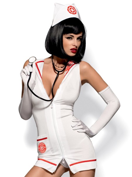 Obsessive Lingerie costume da infermiera con stetoscopio Emergency Obsessive Lingerie costume da infermiera con stetoscopio Emergency