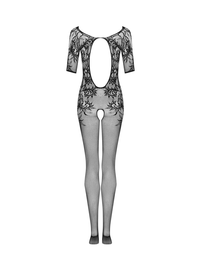 Obsessive sexy bodystocking aperta con decori floreali Obsessive F238