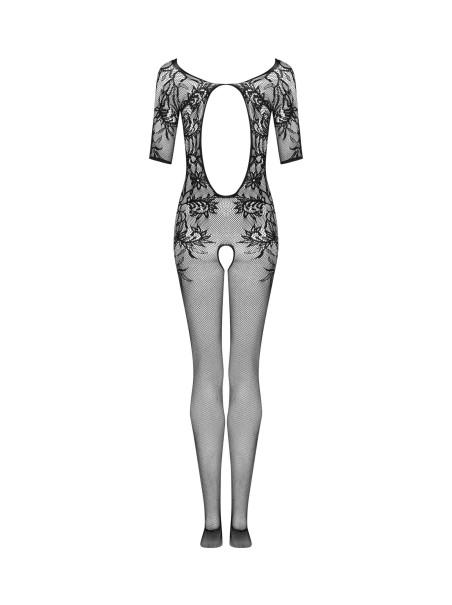 Obsessive sexy bodystocking aperta con decori floreali Obsessive F238