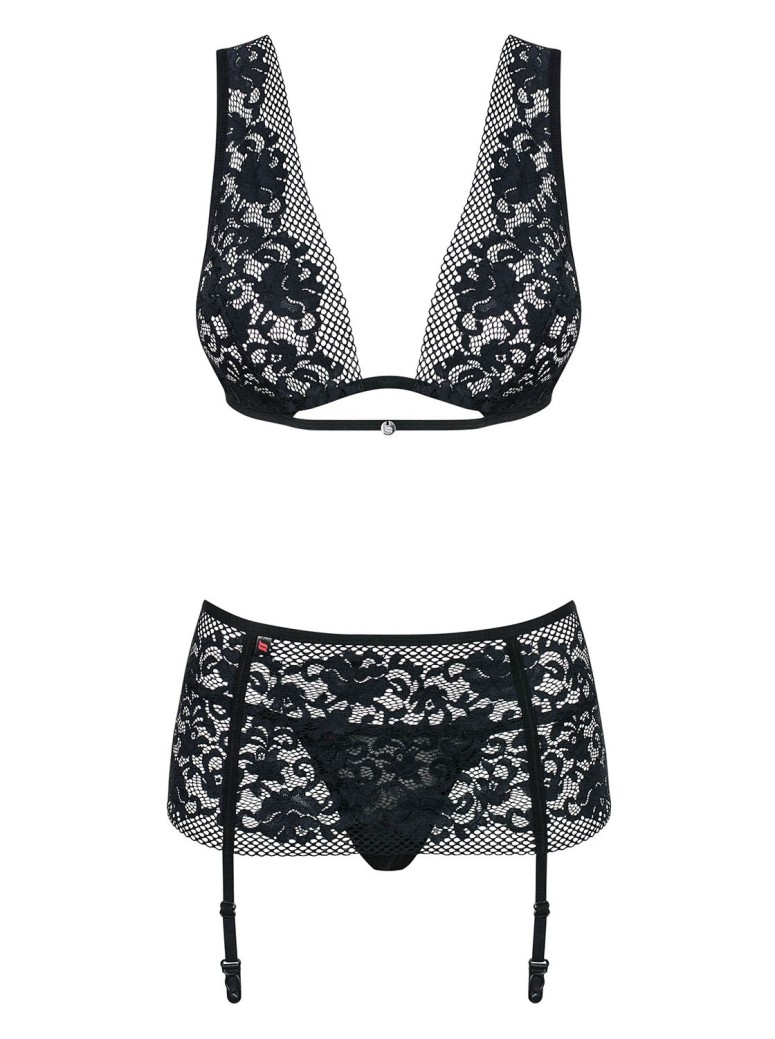 Obsessive Lingerie completino intimo con reggicalze Figurea