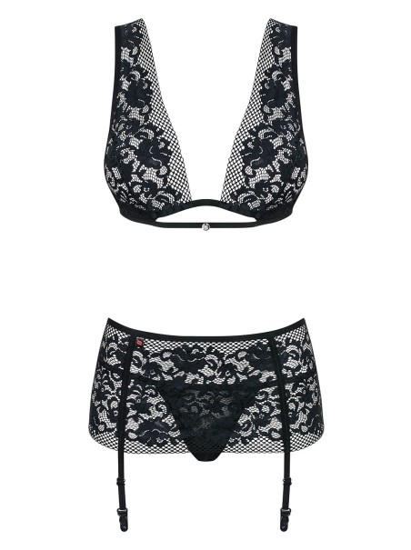 Obsessive Lingerie completino intimo con reggicalze Figurea