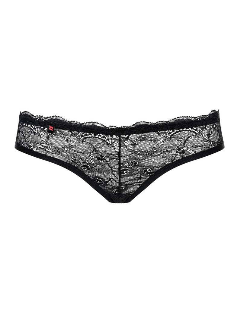 Obsessive Lingerie sexy mutandine in pizzo nero collezione Frivolla