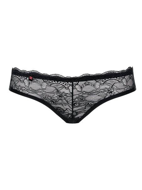 Obsessive Lingerie sexy mutandine in pizzo nero collezione Frivolla