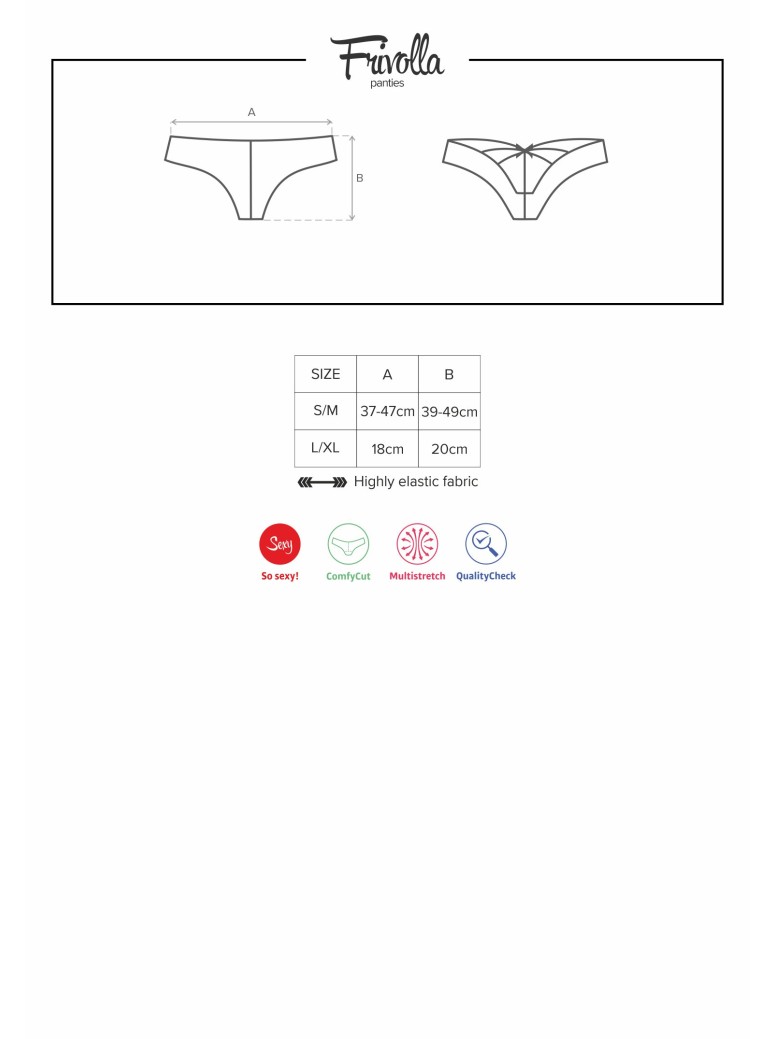 Obsessive Lingerie sexy mutandine in pizzo nero collezione Frivolla