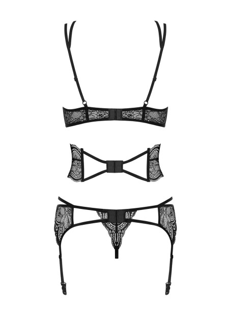 Obsessive lingerie set con reggicalze e stringivita collezione Frivolla
