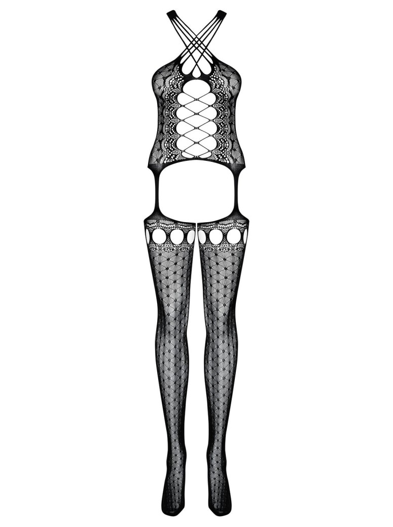 Obsessive Lingerie bodystocking nera aperta Obsessive G313