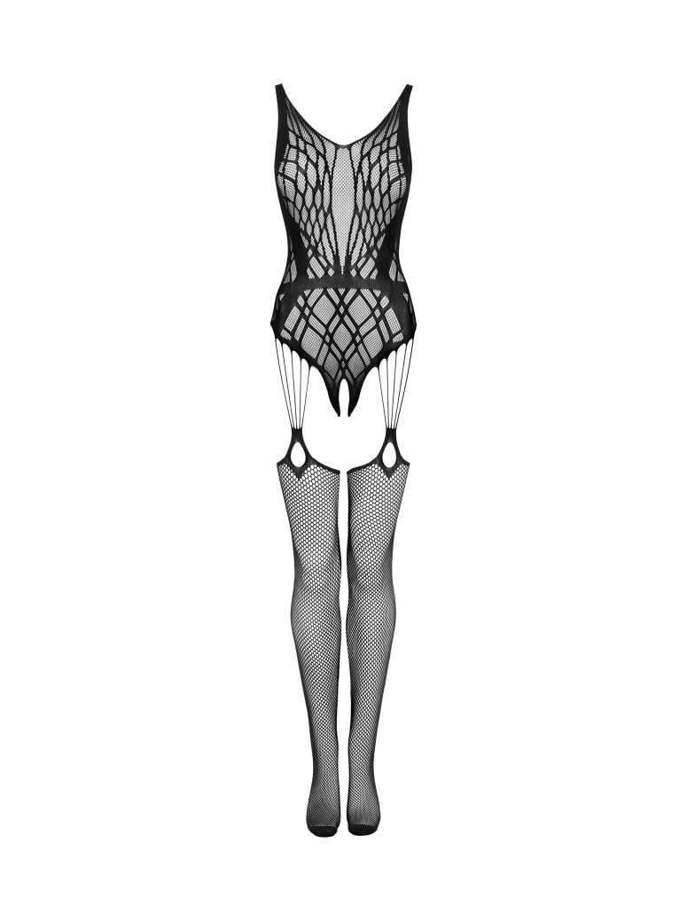 Obsessive Lingerie sexy bodystocking aperta effetto reggicalze G324