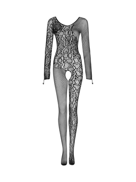 Obsessive Lingerie bodystocking aperta con motivo animalier Obsessive G326