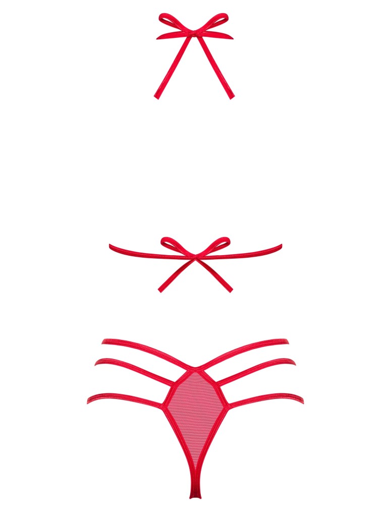 Obsessive Lingerie sexy completino intimo rosso collezione Giftella