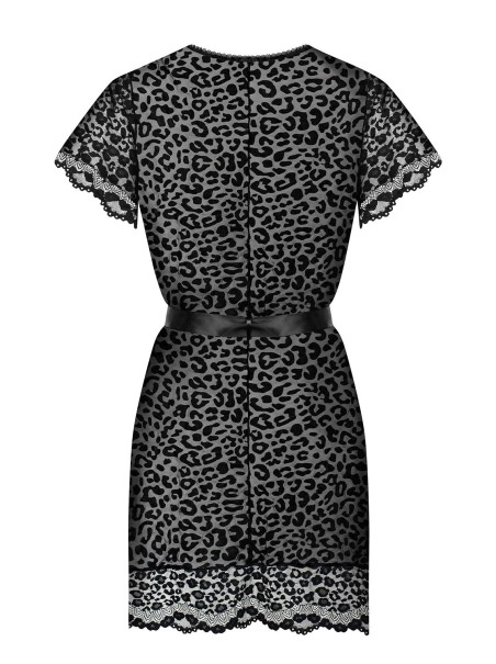 Obsessive sexy vestaglia in tulle e pizzo maculato collezione Giully