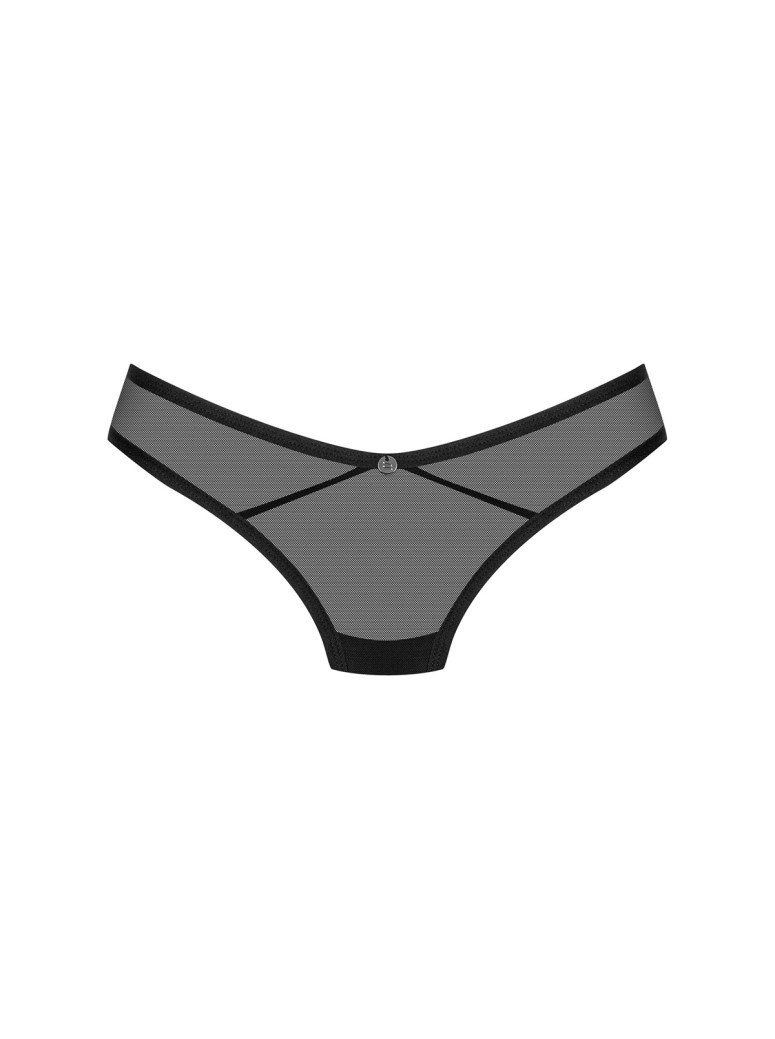 Obsessive Lingerie sexy perizoma in tulle nero collezione Glandez