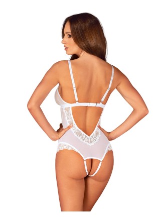 Obsessive Lingerie  sexy body bianco aperto collezione Heavenlly 2