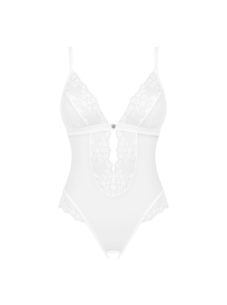 Obsessive Lingerie  sexy body bianco aperto collezione Heavenlly