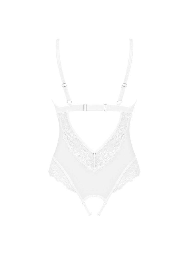 Obsessive Lingerie  sexy body bianco aperto collezione Heavenlly