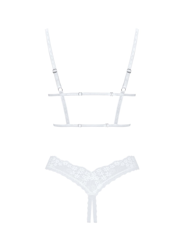 Obsessive sexy completino aperto in pizzo bianco collezione Heavenlly