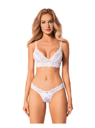 Obsessive Lingerie sexy completino in pizzo bianco collezione Heavenlly
