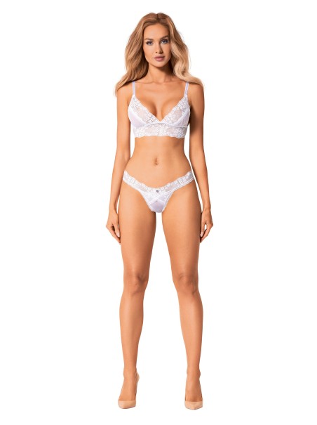 Obsessive Lingerie sexy completino in pizzo bianco collezione Heavenlly