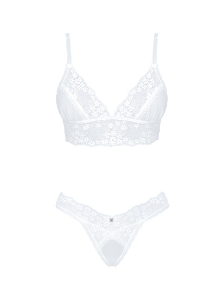 Obsessive Lingerie sexy completino in pizzo bianco collezione Heavenlly