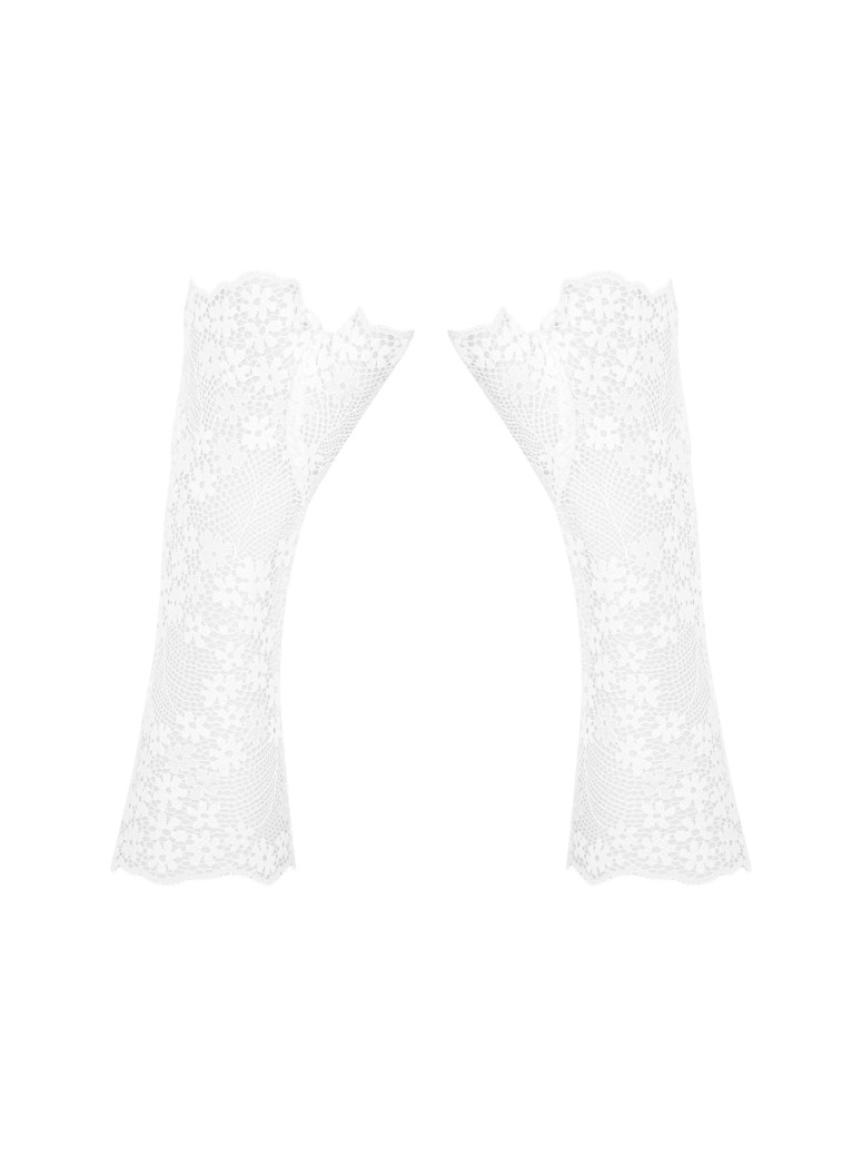 Obsessive Lingerie guanti in pizzo bianco collezione Heavenlly