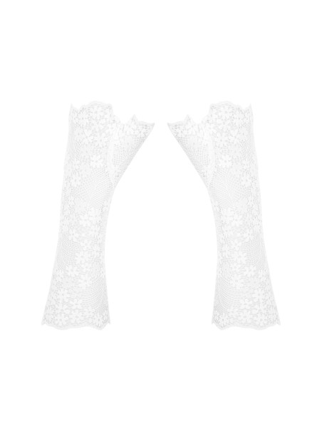 Obsessive Lingerie guanti in pizzo bianco collezione Heavenlly