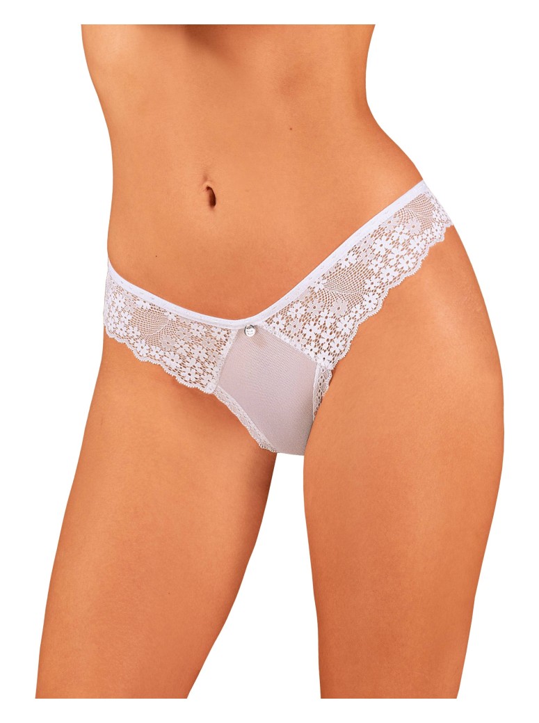 Obsessive Lingerie brasiliana in pizzo bianco collezione Heavenlly
