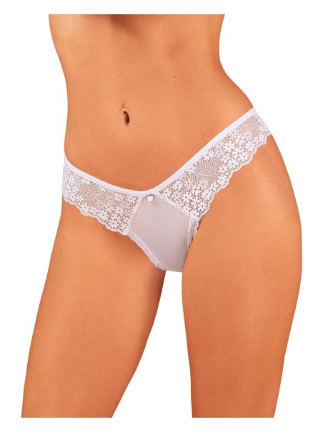 Obsessive Lingerie brasiliana in pizzo bianco collezione Heavenlly Obsessive Lingerie brasiliana in pizzo bianco collezione Heavenlly