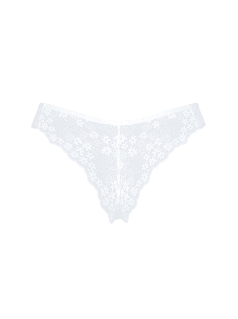 Obsessive Lingerie brasiliana in pizzo bianco collezione Heavenlly