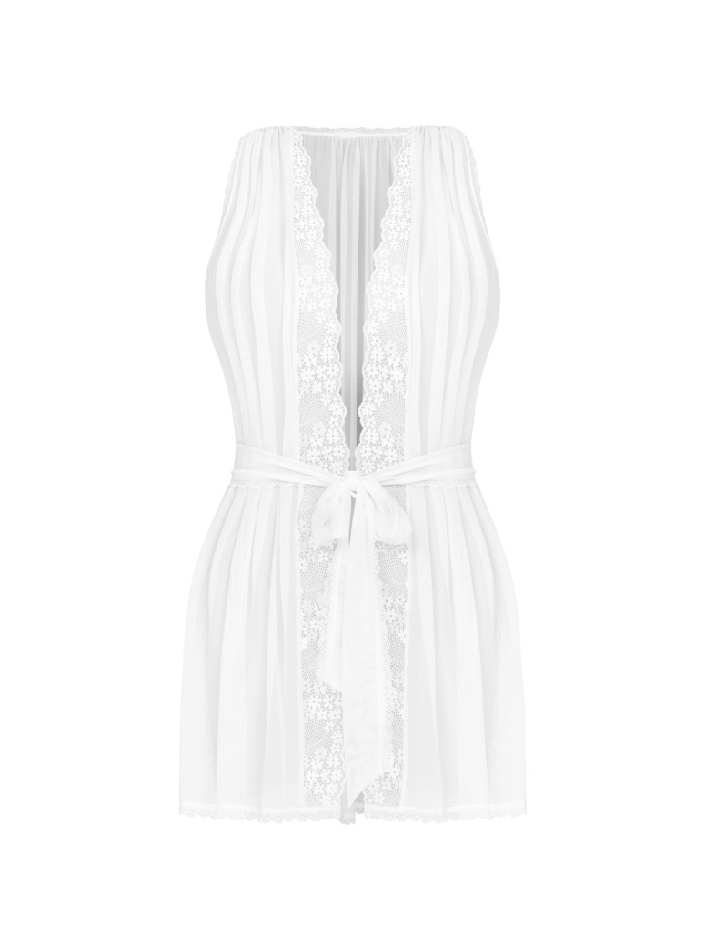 Obsessive Lingerie vestaglia in tulle bianco collezione Heavenlly