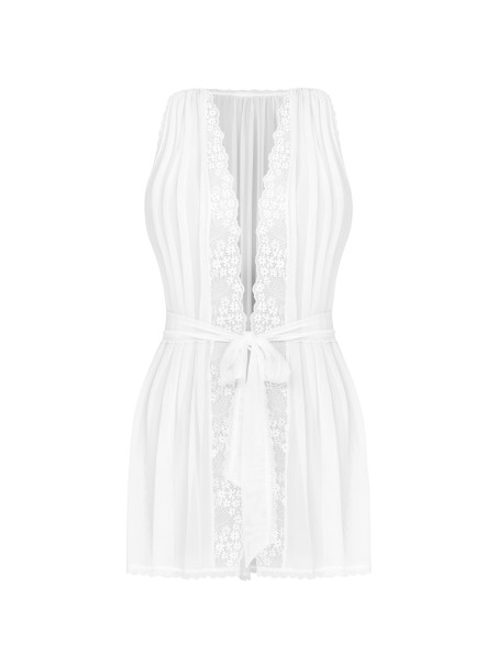 Obsessive Lingerie vestaglia in tulle bianco collezione Heavenlly