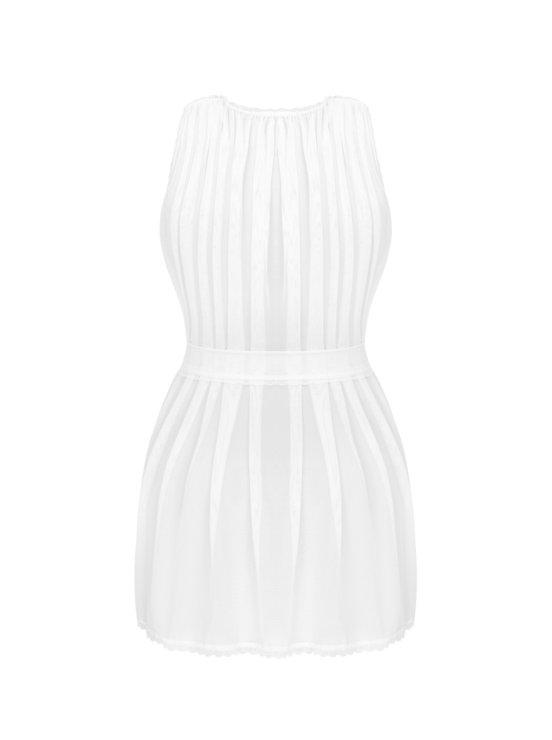 Obsessive Lingerie vestaglia in tulle bianco collezione Heavenlly