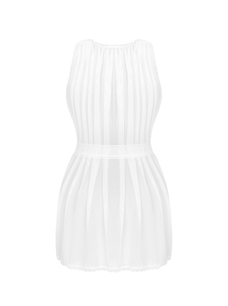 Obsessive Lingerie vestaglia in tulle bianco collezione Heavenlly