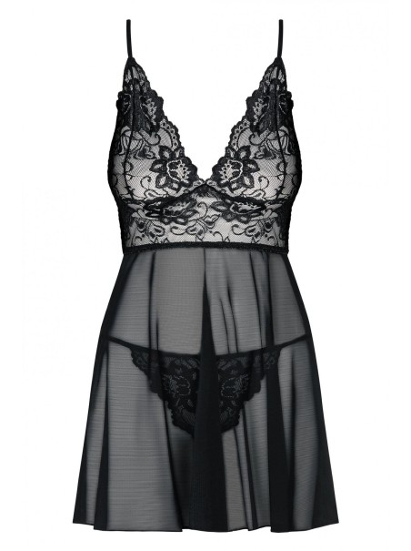 Obsessive Lingerie elegante babydoll con perizoma collezione Idillia Obsessive Lingerie elegante babydoll con perizoma collezione Idillia