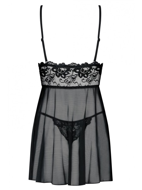 Obsessive Lingerie elegante babydoll con perizoma collezione Idillia Obsessive Lingerie elegante babydoll con perizoma collezione Idillia