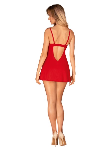 Obsessive Lingerie sexy chemise rossa con perizoma collezione Ingridia Obsessive Lingerie sexy chemise rossa con perizoma collezione Ingridia