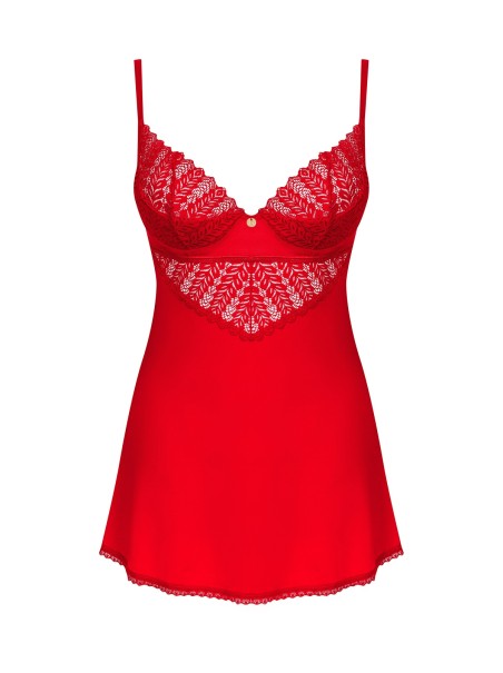 Obsessive Lingerie sexy chemise rossa con perizoma collezione Ingridia Obsessive Lingerie sexy chemise rossa con perizoma collezione Ingridia