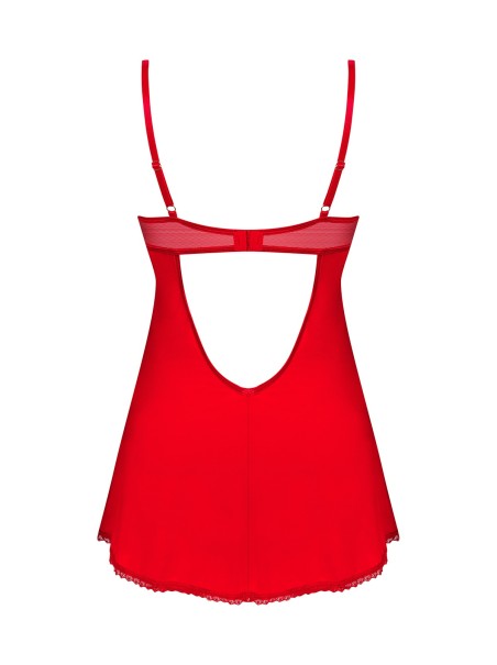 Obsessive Lingerie sexy chemise rossa con perizoma collezione Ingridia Obsessive Lingerie sexy chemise rossa con perizoma collezione Ingridia