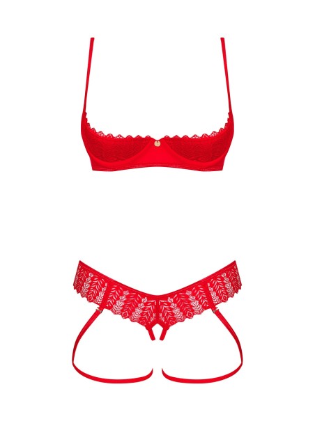 Obsessive Lingerie audace completino rosso aperto collezione Ingridia Obsessive Lingerie audace completino rosso aperto collezione Ingridia
