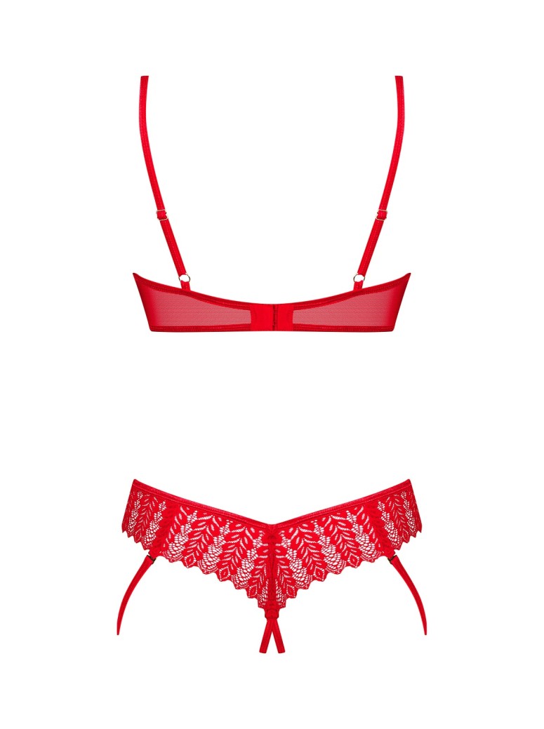 Obsessive Lingerie audace completino rosso aperto collezione Ingridia