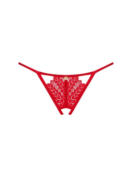 Obsessive Lingerie sexy perizoma rosso aperto collezione Ingridia
