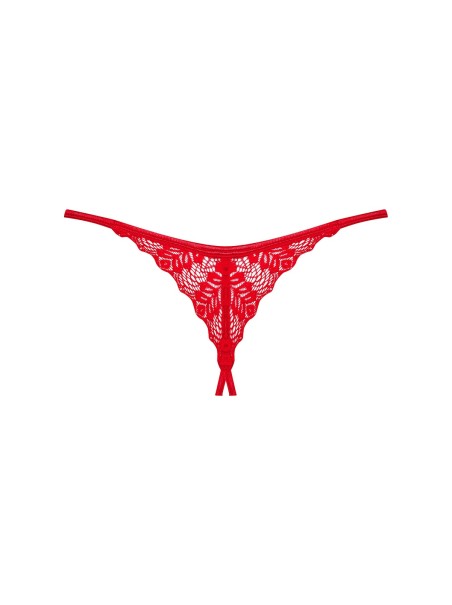 Obsessive Lingerie sexy perizoma rosso aperto collezione Ingridia