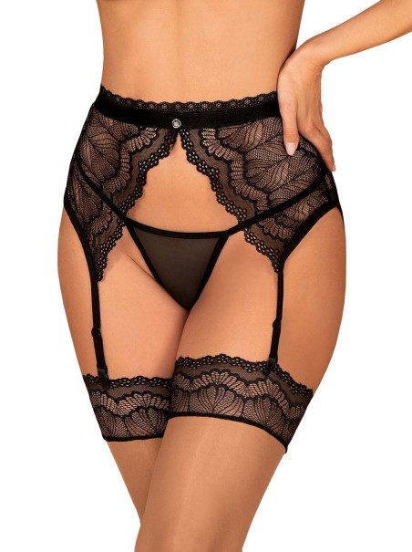 Obsessive Lingerie sexy reggicalze in pizzo nero collezione Isabellia Obsessive Lingerie sexy reggicalze in pizzo nero collezione Isabellia